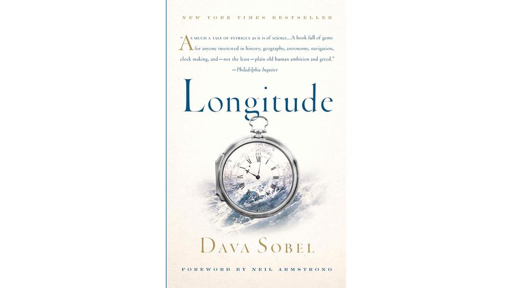 "Longitude: The True Story of a Lone Genius Who Solved the Greatest Scientific Problem of His Time" by Dava Sobel Book Cover