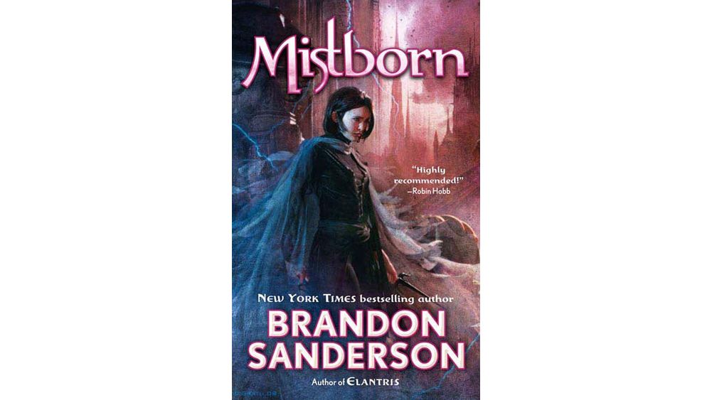 "Mistborn" by Brandon Sanderson Book Cover