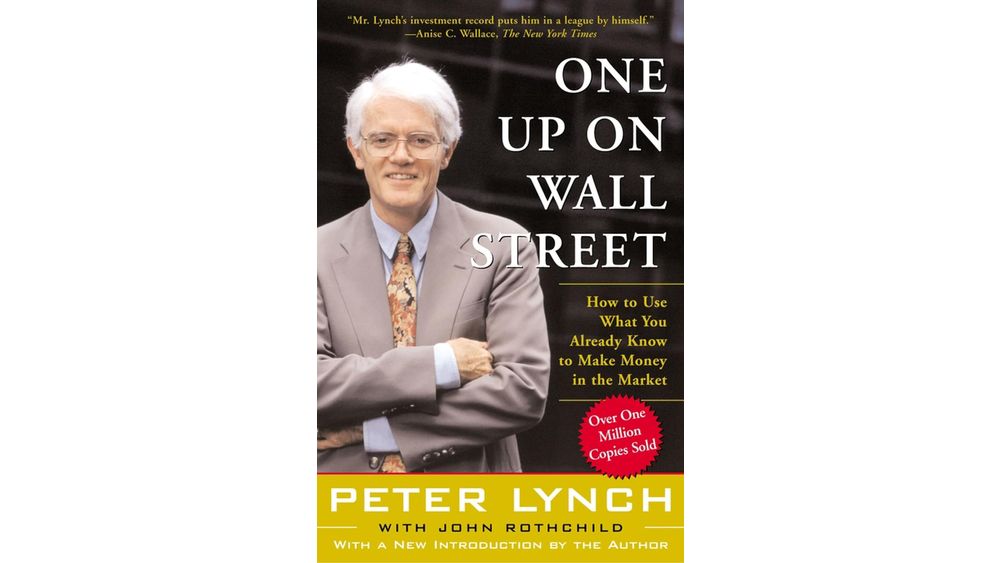 "One Up On Wall Street" by Peter Lynch Book Cover