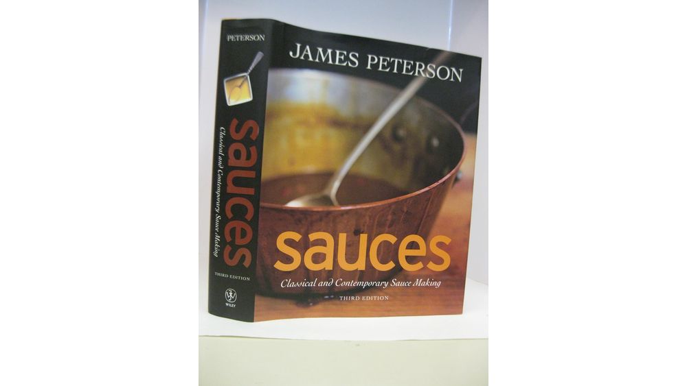 "Sauces: Classical and Contemporary Sauce Making, 3rd Edition" by James Peterson Book Cover