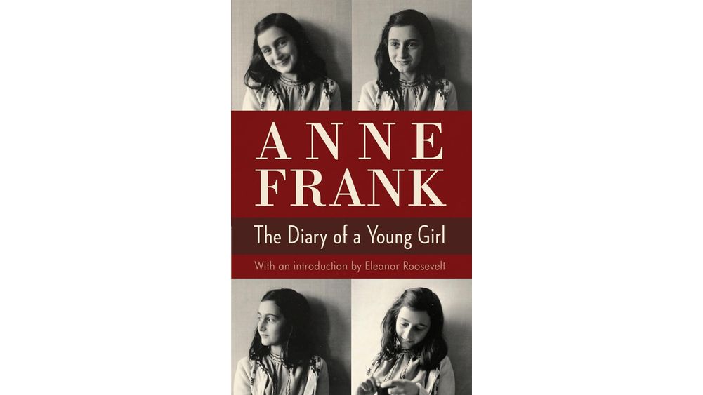 "The Diary of a Young Girl" by Anne Frank Book Cover