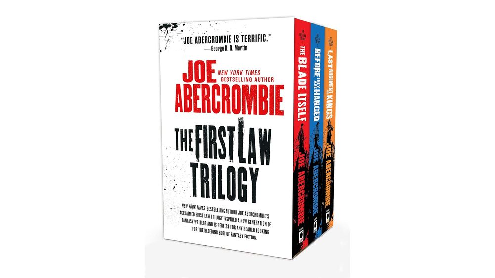 "The First Law" by Joe Abercrombie Book Cover